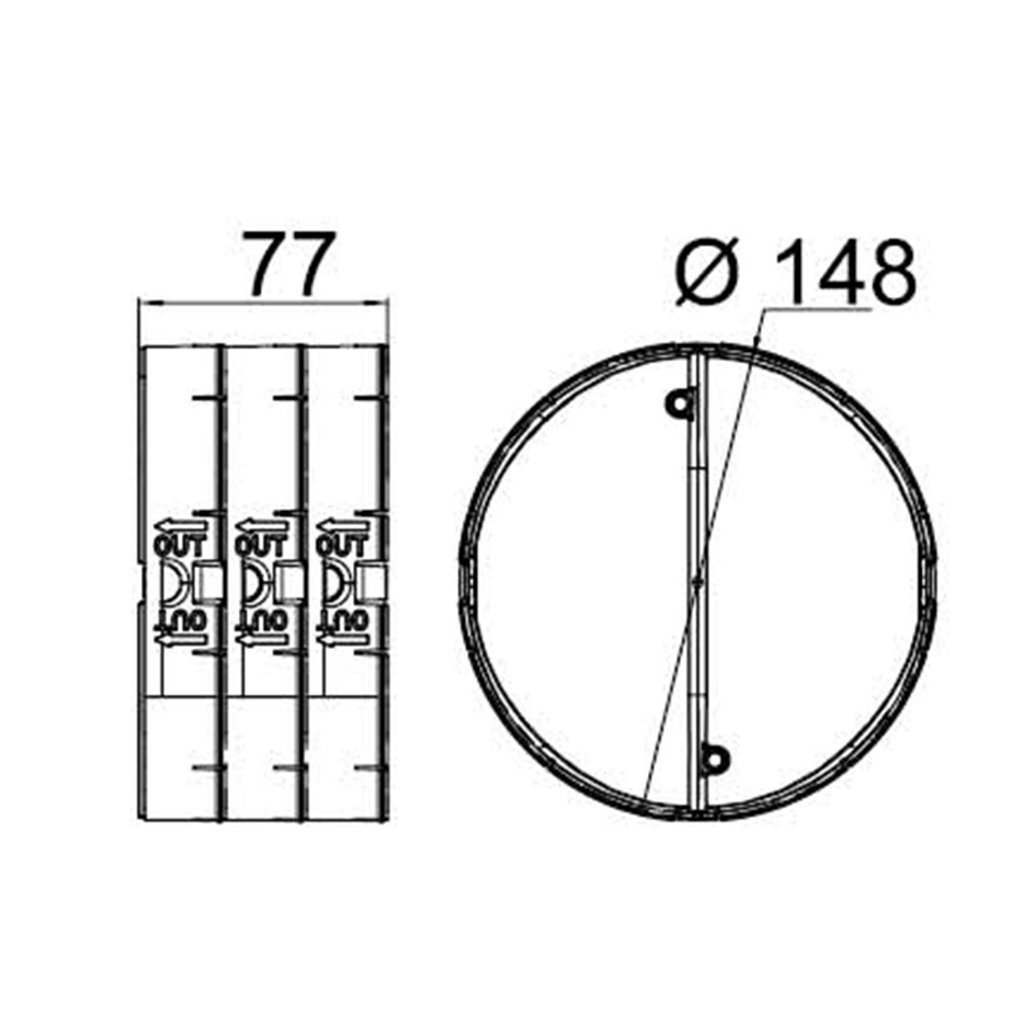 THERMOBOX – Троен възвратен клапан Ø150 mm код:4043064 - COMPAIR® Flow ...